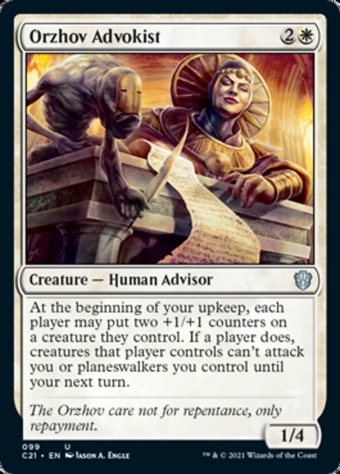 Orzhov Advokist [Commander 2021] | Yard's Games Ltd