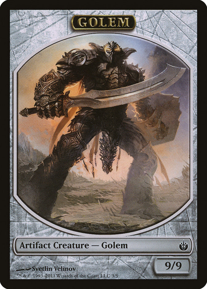 Golem Token [Mirrodin Besieged Tokens] | Yard's Games Ltd