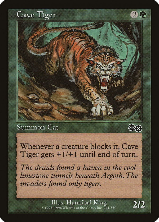 Cave Tiger [Urza's Saga] | Yard's Games Ltd