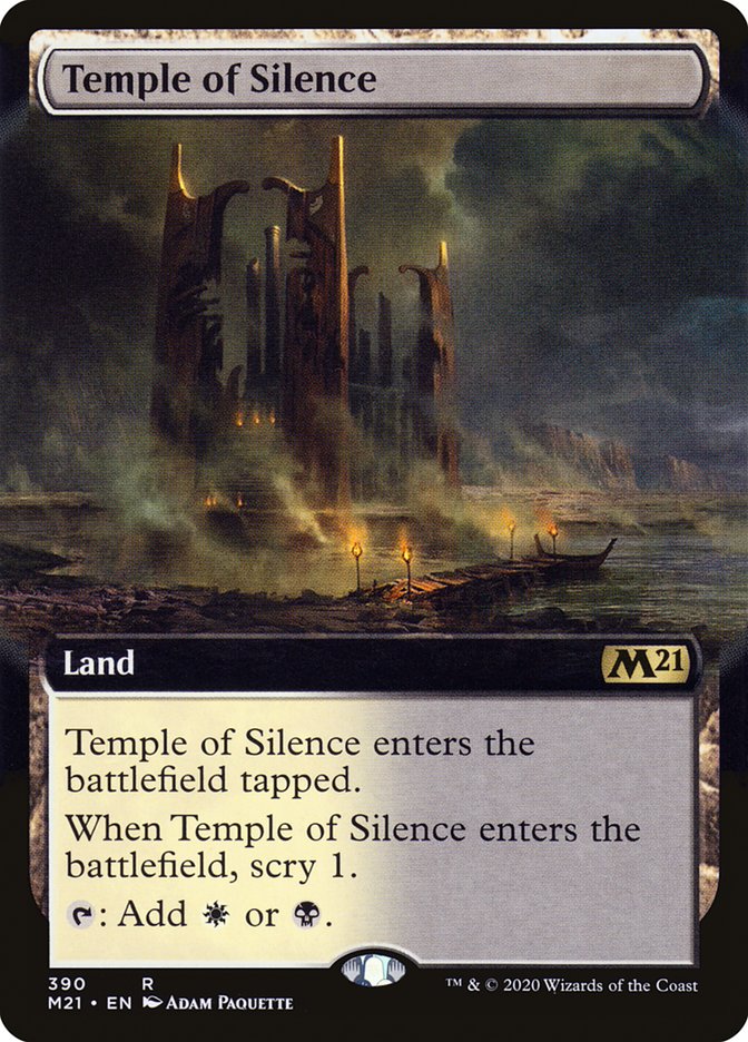 Temple of Silence (Extended Art) [Core Set 2021] | Yard's Games Ltd