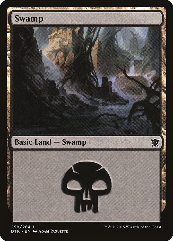 Swamp (258) [Dragons of Tarkir] | Yard's Games Ltd