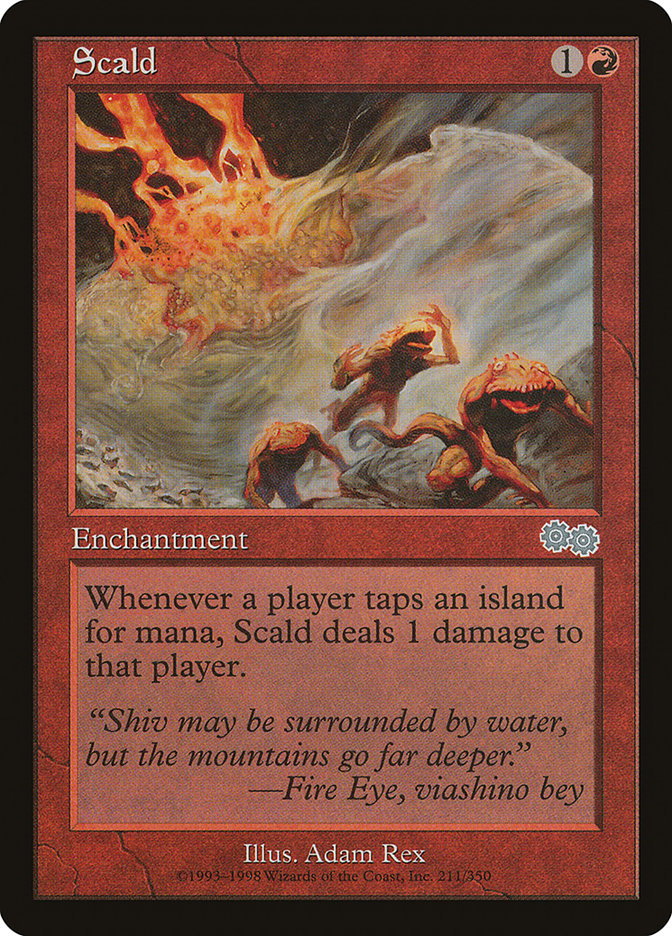 Scald [Urza's Saga] | Yard's Games Ltd