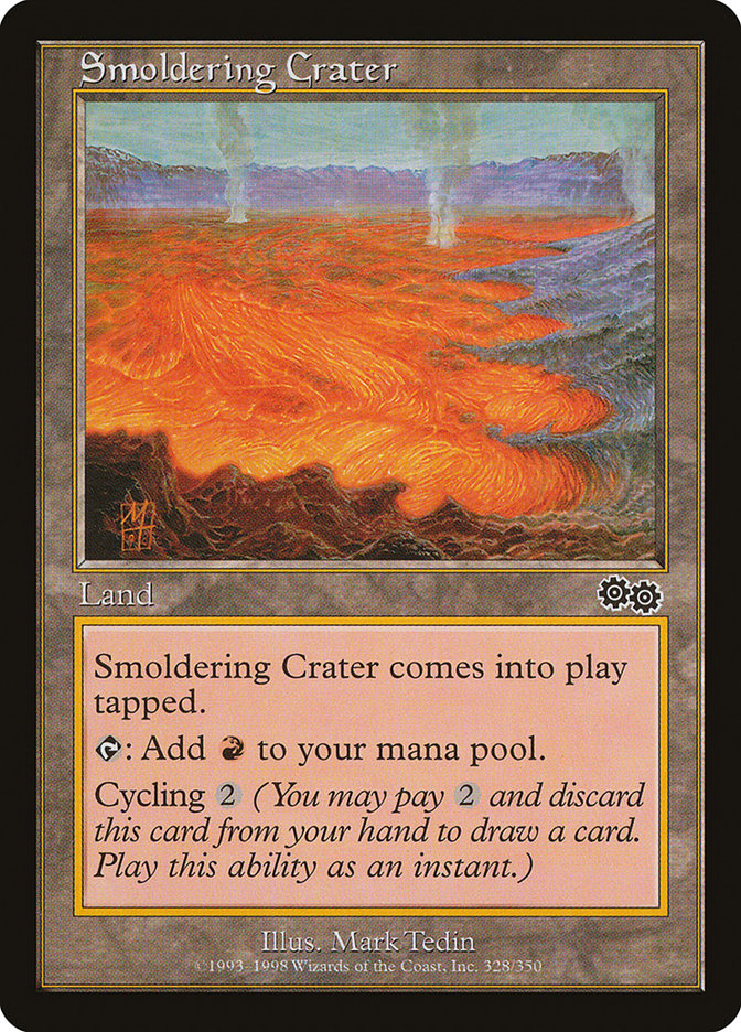 Smoldering Crater [Urza's Saga] | Yard's Games Ltd