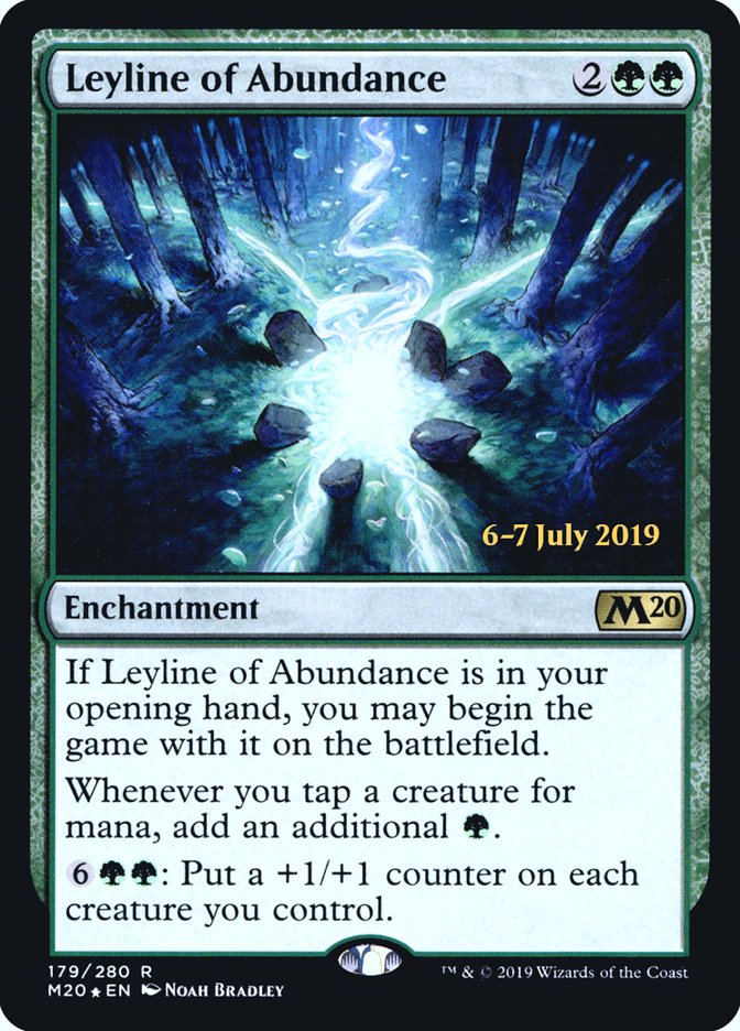 Leyline of Abundance [Core Set 2020 Prerelease Promos] | Yard's Games Ltd