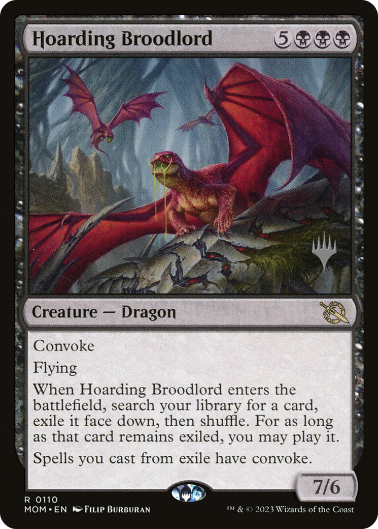 Hoarding Broodlord (Promo Pack) [March of the Machine Promos] | Yard's Games Ltd