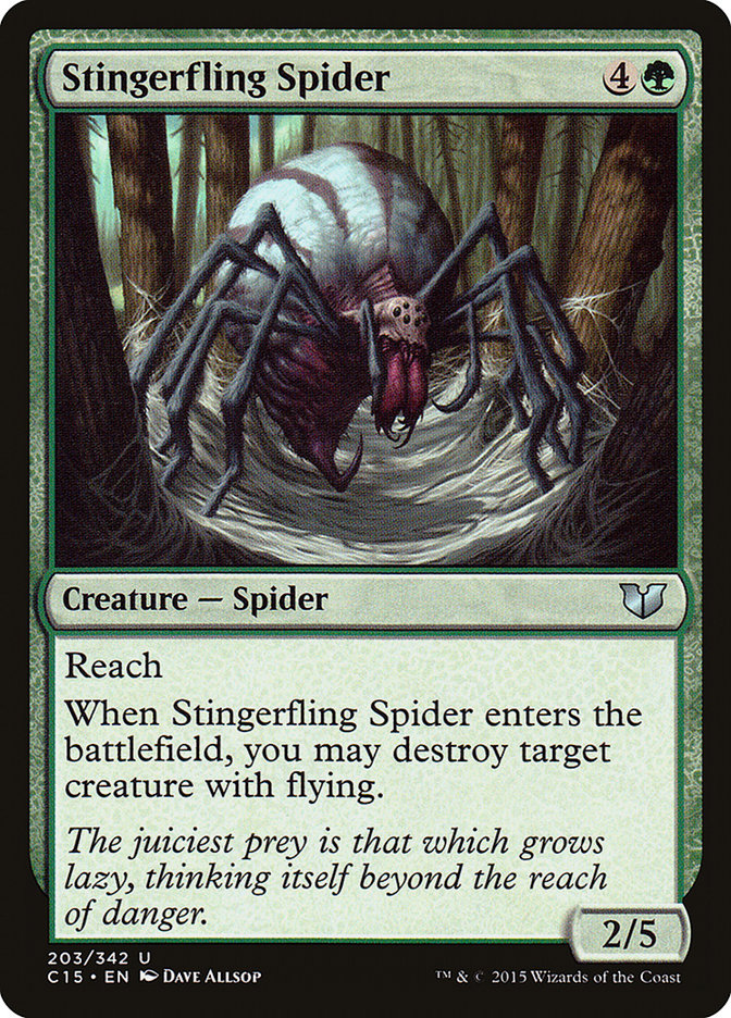 Stingerfling Spider [Commander 2015] | Yard's Games Ltd