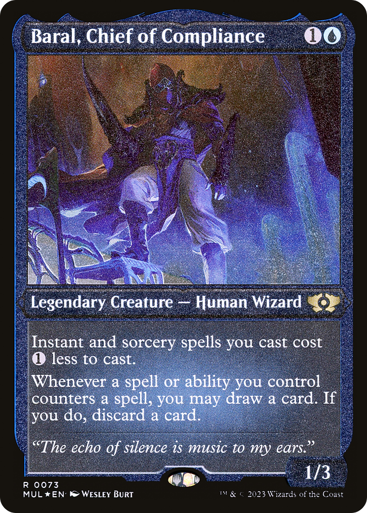 Baral, Chief of Compliance (Foil Etched) [Multiverse Legends] | Yard's Games Ltd