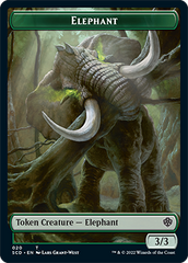 Elephant // Thopter Double-Sided Token [Starter Commander Decks] | Yard's Games Ltd