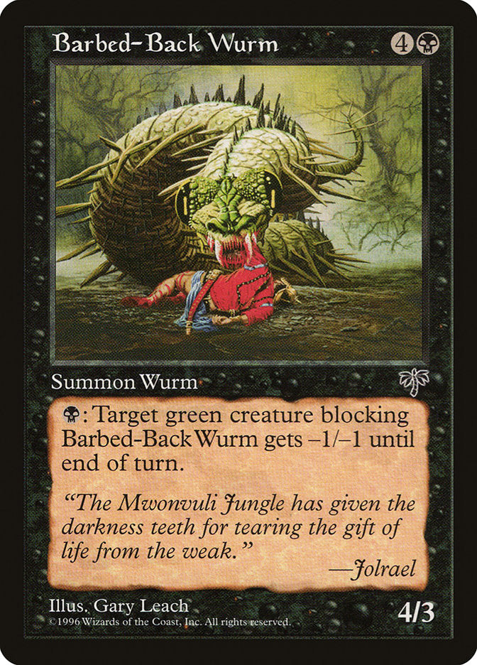 Barbed-Back Wurm [Mirage] | Yard's Games Ltd