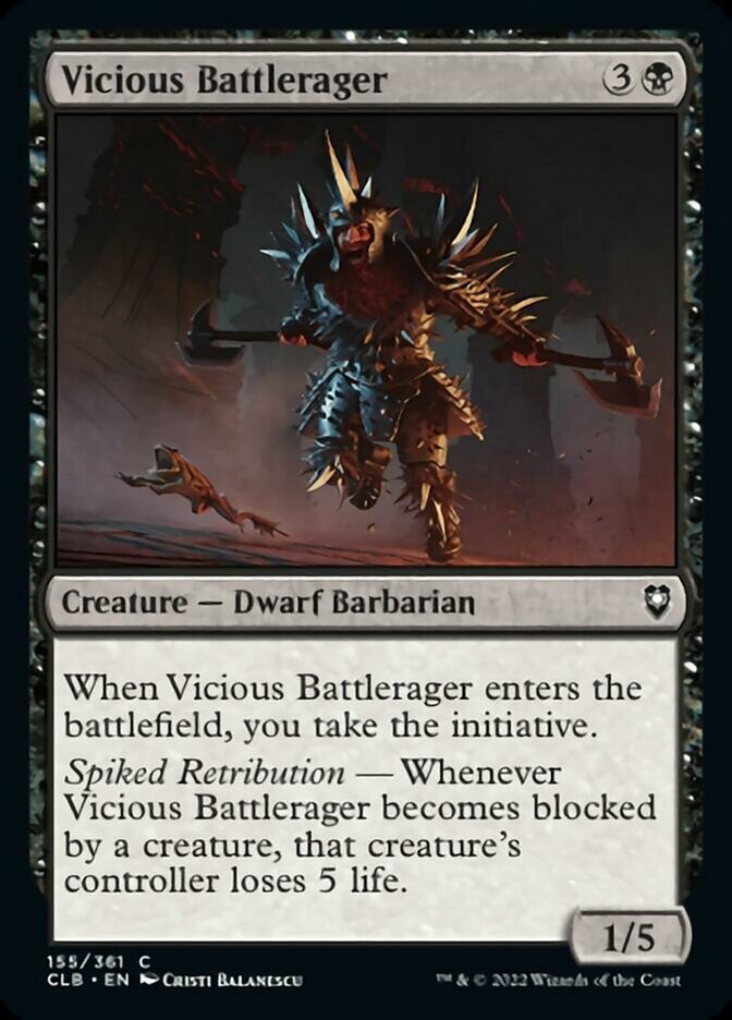 Vicious Battlerager [Commander Legends: Battle for Baldur's Gate] | Yard's Games Ltd