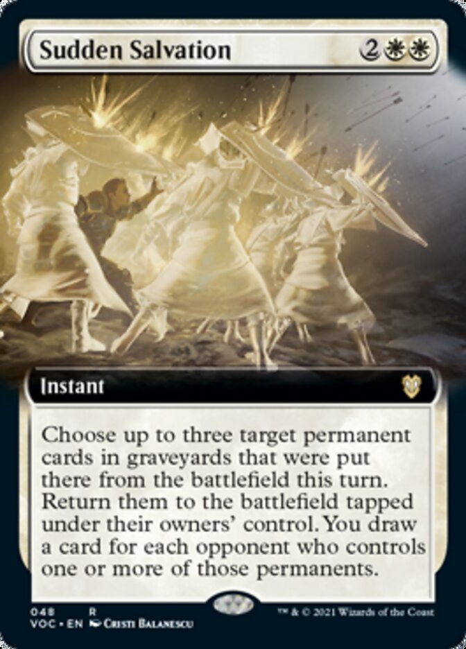 Sudden Salvation (Extended Art) [Innistrad: Crimson Vow Commander] | Yard's Games Ltd