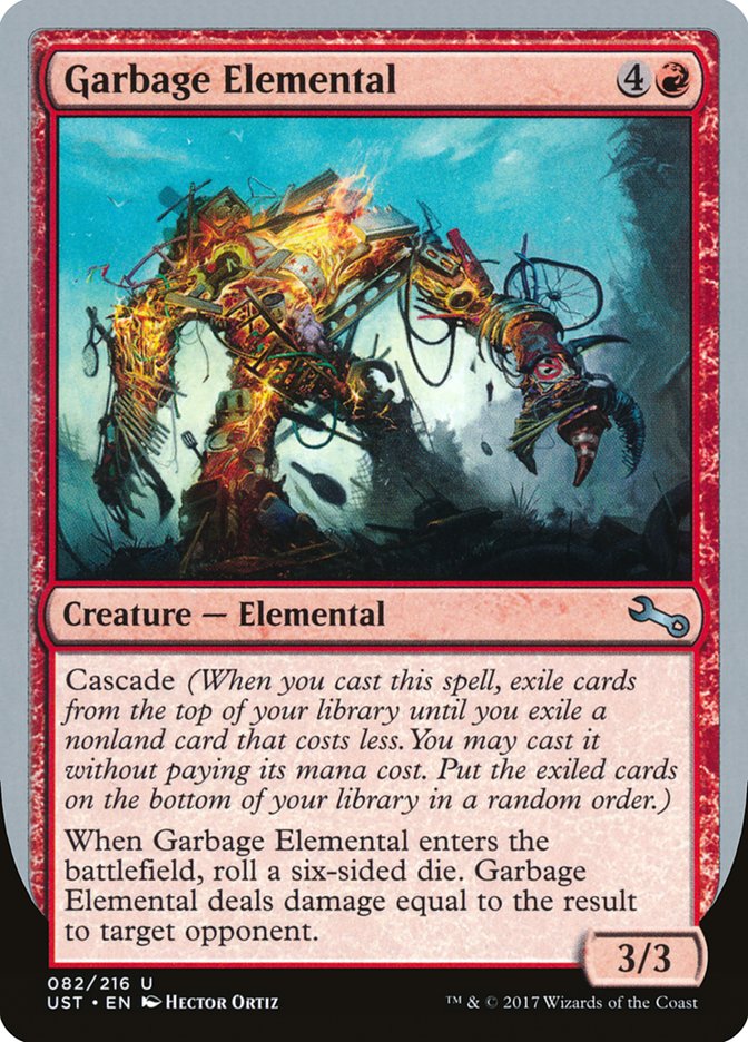 Garbage Elemental (3/3 Creature) [Unstable] | Yard's Games Ltd