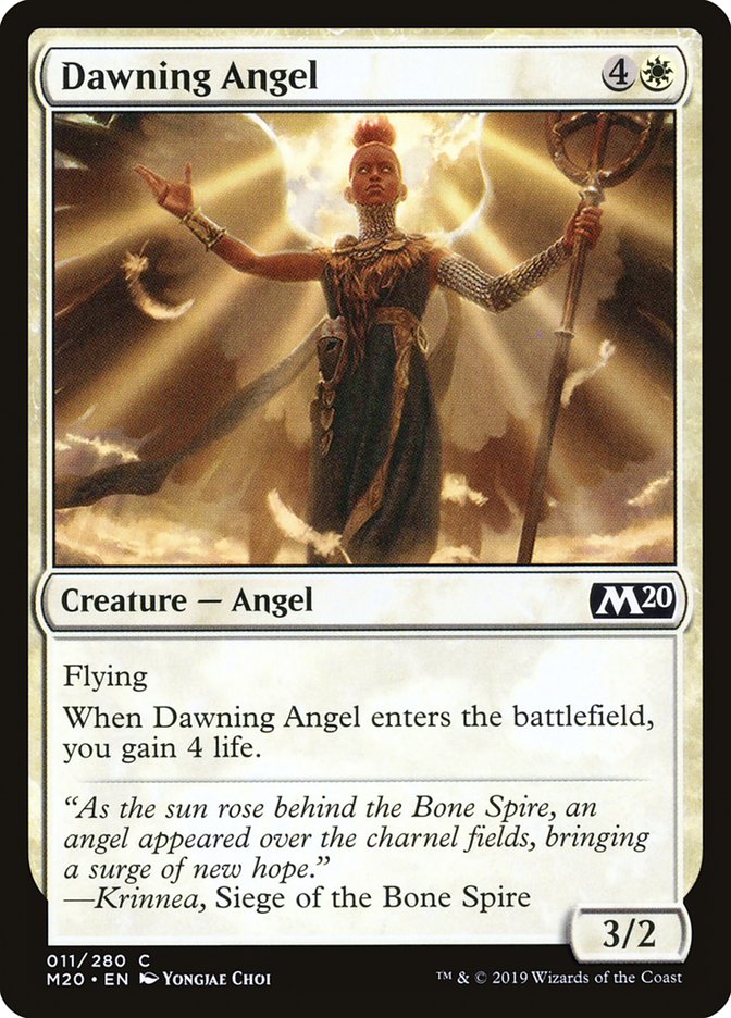 Dawning Angel [Core Set 2020] | Yard's Games Ltd