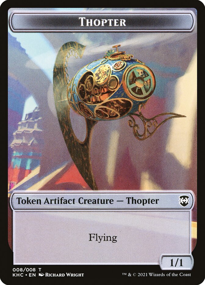 Replicated Ring // Thopter Double-Sided Token [Kaldheim Commander Tokens] | Yard's Games Ltd