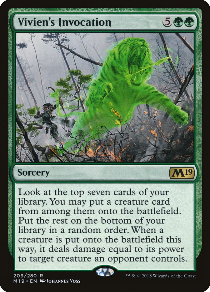 Vivien's Invocation [Core Set 2019] | Yard's Games Ltd