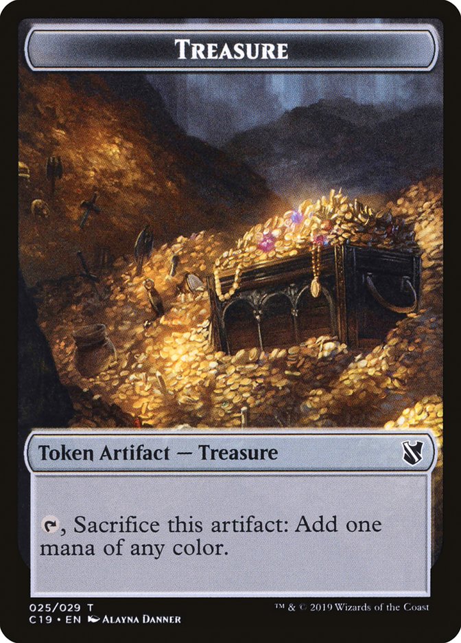 Treasure Token [Commander 2019 Tokens] | Yard's Games Ltd