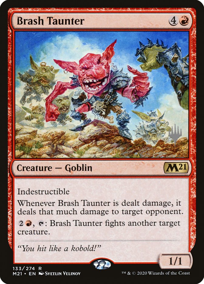 Brash Taunter (Promo Pack) [Core Set 2021 Promos] | Yard's Games Ltd