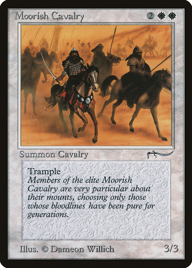 Moorish Cavalry (Dark Mana Cost) [Arabian Nights] | Yard's Games Ltd