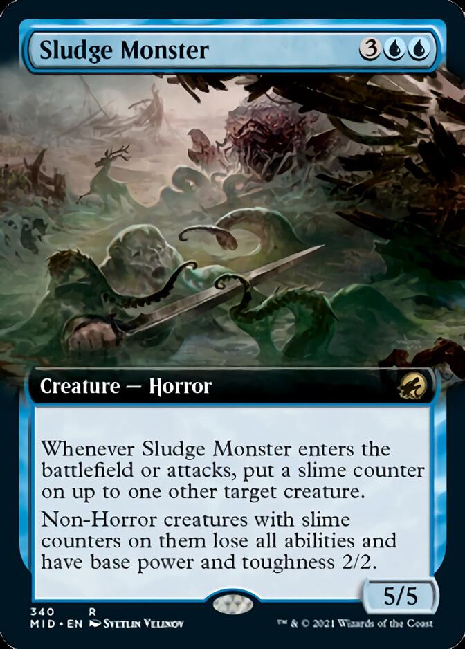 Sludge Monster (Extended Art) [Innistrad: Midnight Hunt] | Yard's Games Ltd