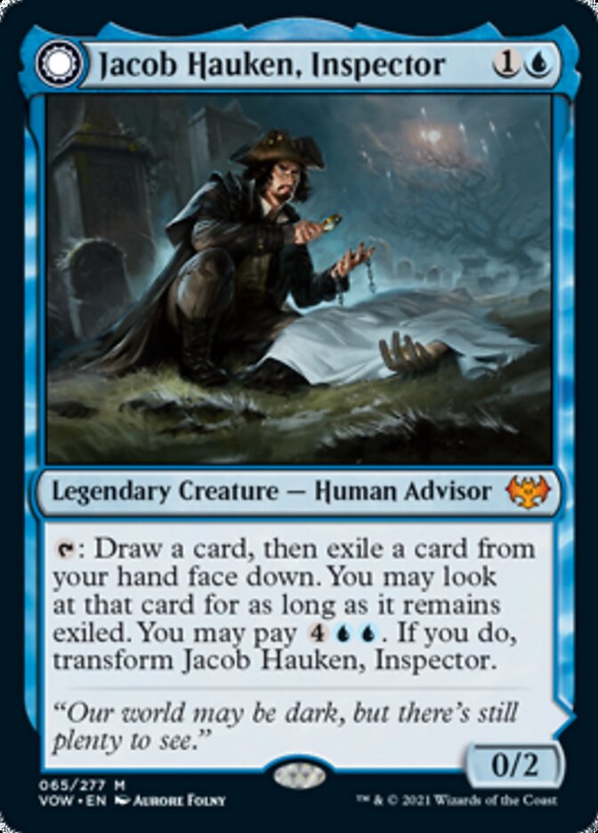 Jacob Hauken, Inspector // Hauken's Insight [Innistrad: Crimson Vow] | Yard's Games Ltd