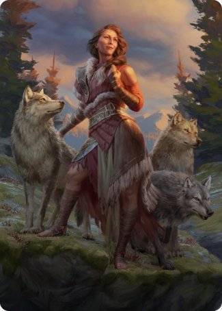 Arlinn, the Pack's Hope 1 Art Card [Innistrad: Midnight Hunt Art Series] | Yard's Games Ltd