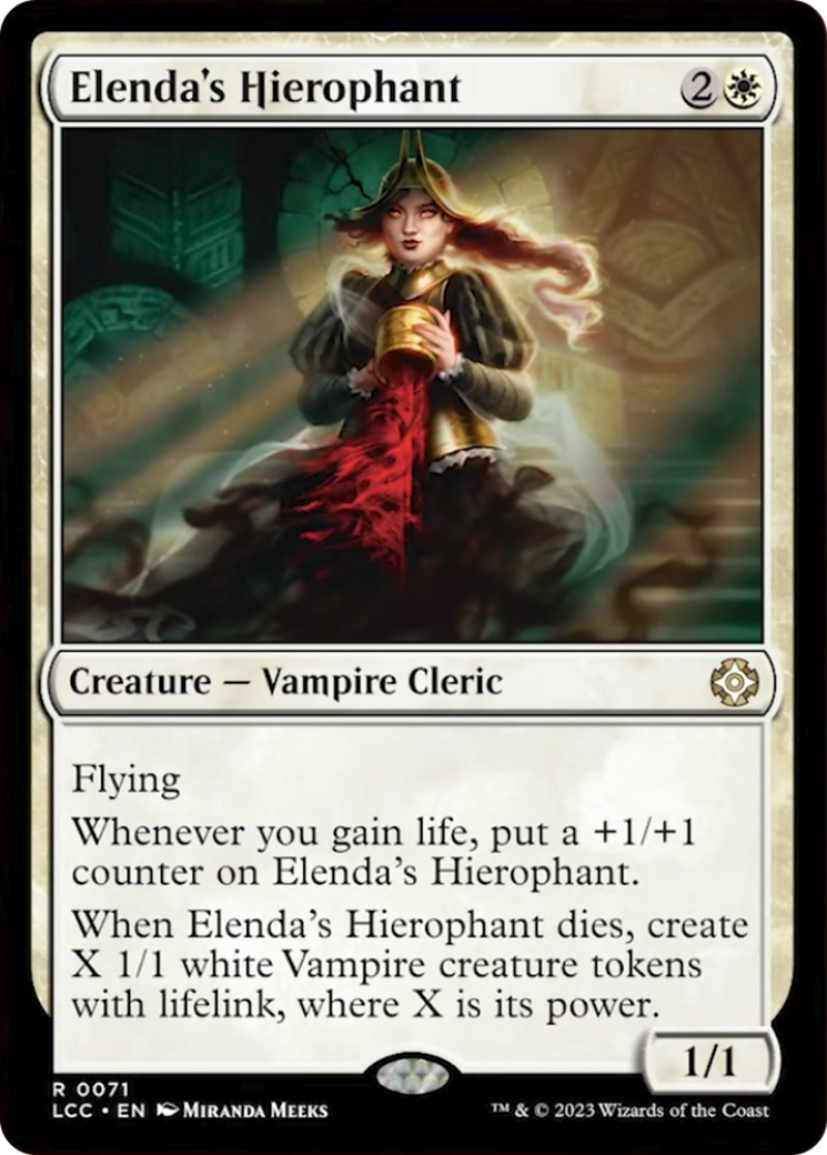 Elenda's Hierophant [The Lost Caverns of Ixalan Commander] | Yard's Games Ltd