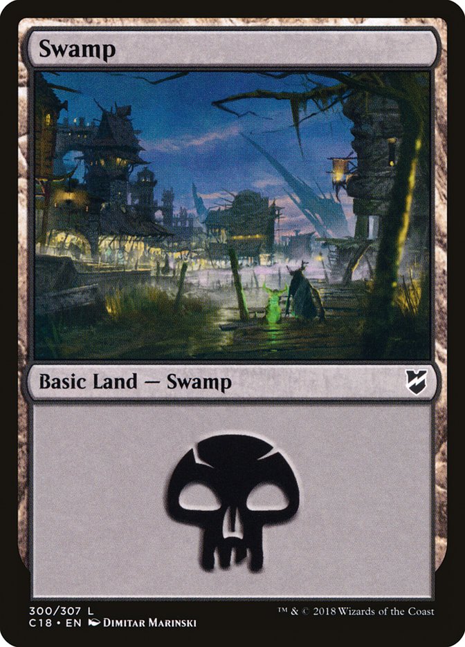 Swamp (300) [Commander 2018] | Yard's Games Ltd