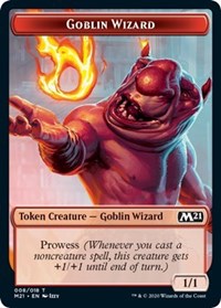 Goblin Wizard // Knight Double-Sided Token [Core Set 2021 Tokens] | Yard's Games Ltd