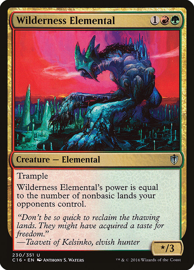 Wilderness Elemental [Commander 2016] | Yard's Games Ltd