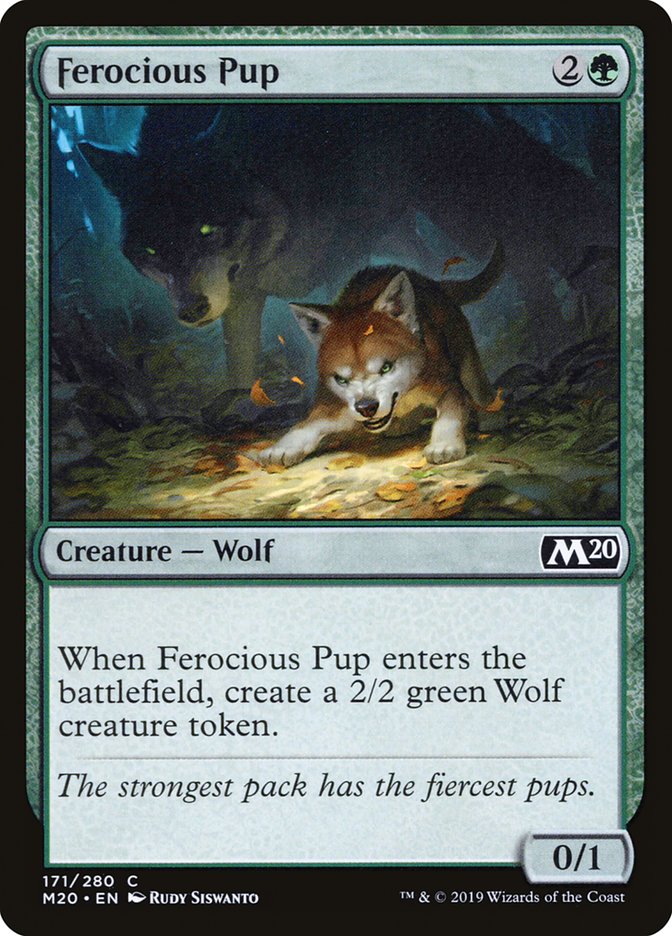 Ferocious Pup [Core Set 2020] | Yard's Games Ltd
