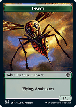 Insect // Cat Double-Sided Token [Starter Commander Decks] | Yard's Games Ltd