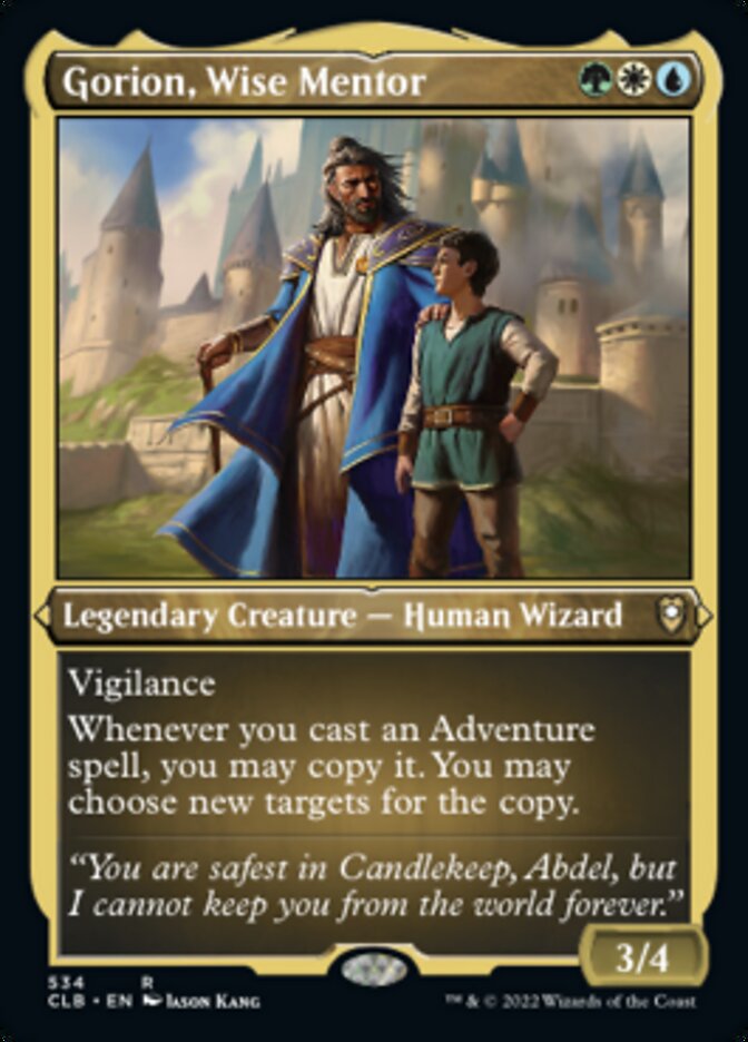 Gorion, Wise Mentor (Foil Etched) [Commander Legends: Battle for Baldur's Gate] | Yard's Games Ltd