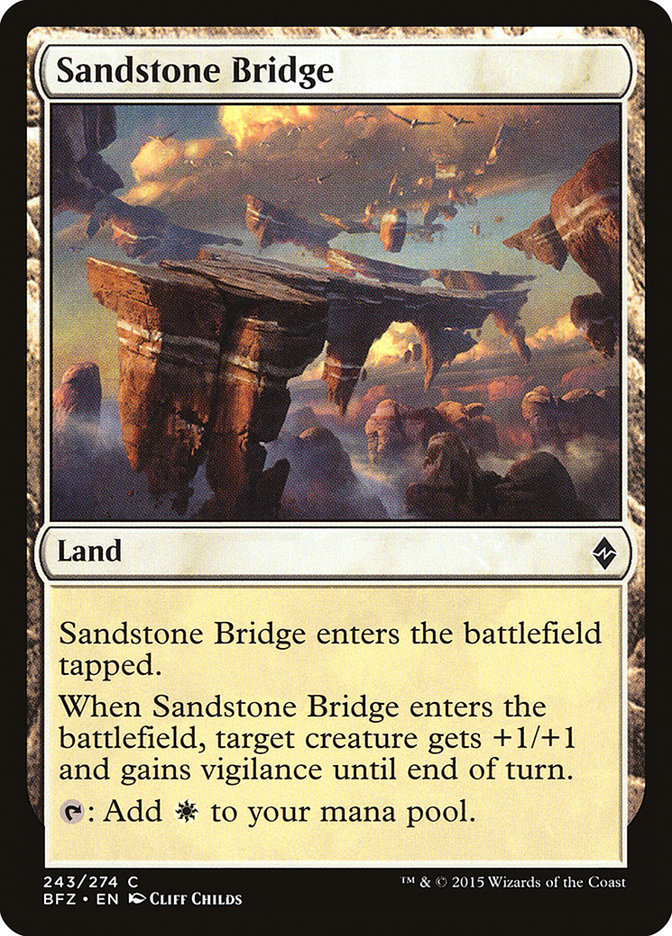 Sandstone Bridge [Battle for Zendikar] | Yard's Games Ltd