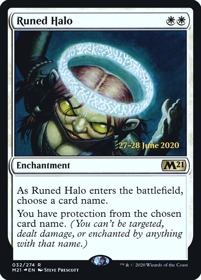 Runed Halo [Core Set 2021 Prerelease Promos] | Yard's Games Ltd