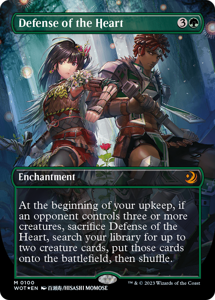 Defense of the Heart (Anime Borderless) (Confetti Foil) [Wilds of Eldraine: Enchanting Tales] | Yard's Games Ltd