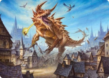 Tarrasque Art Card [Dungeons & Dragons: Adventures in the Forgotten Realms Art Series] | Yard's Games Ltd