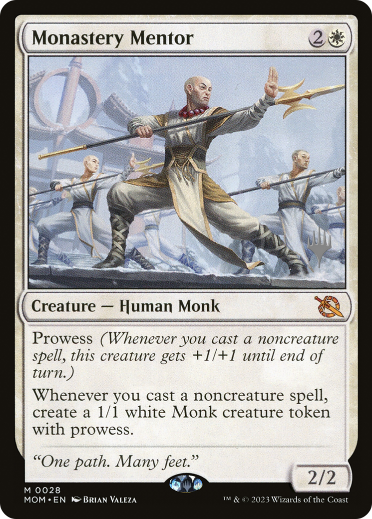 Monastery Mentor (Promo Pack) [March of the Machine Promos] | Yard's Games Ltd
