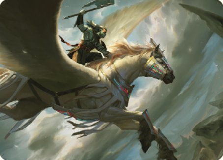 Cleaving Skyrider Art Card [Dominaria United Art Series] | Yard's Games Ltd