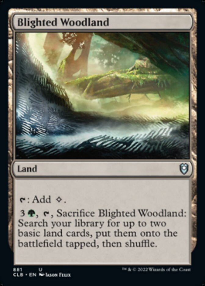 Blighted Woodland [Commander Legends: Battle for Baldur's Gate] | Yard's Games Ltd