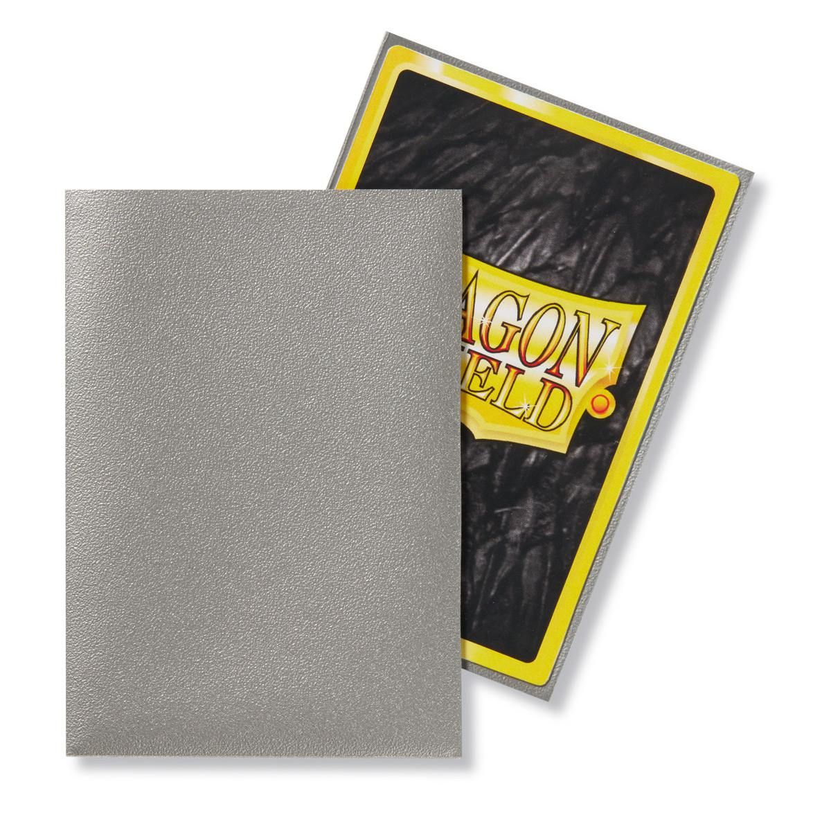 Dragon Shield: Japanese Size 60ct Sleeves - Silver (Matte) | Yard's Games Ltd