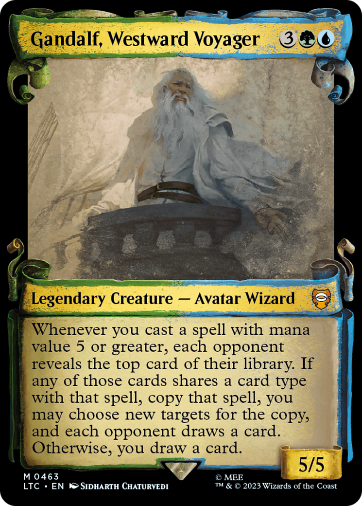 Gandalf, Westward Voyager [The Lord of the Rings: Tales of Middle-Earth Commander Showcase Scrolls] | Yard's Games Ltd