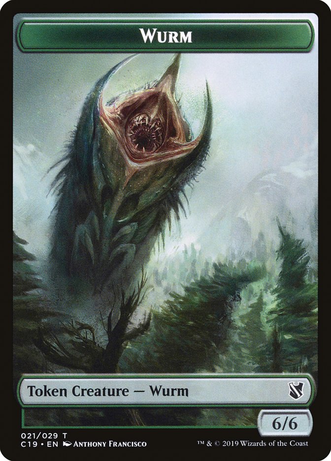 Wurm Token [Commander 2019 Tokens] | Yard's Games Ltd