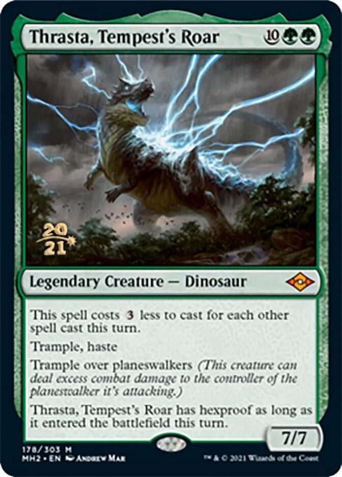 Thrasta, Tempest's Roar [Modern Horizons 2 Prerelease Promos] | Yard's Games Ltd