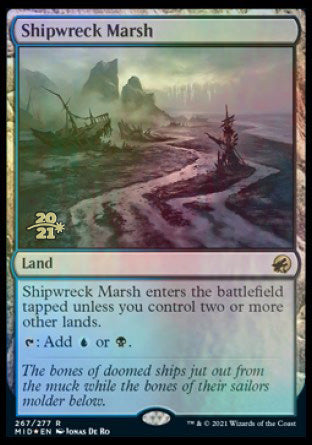 Shipwreck Marsh [Innistrad: Midnight Hunt Prerelease Promos] | Yard's Games Ltd