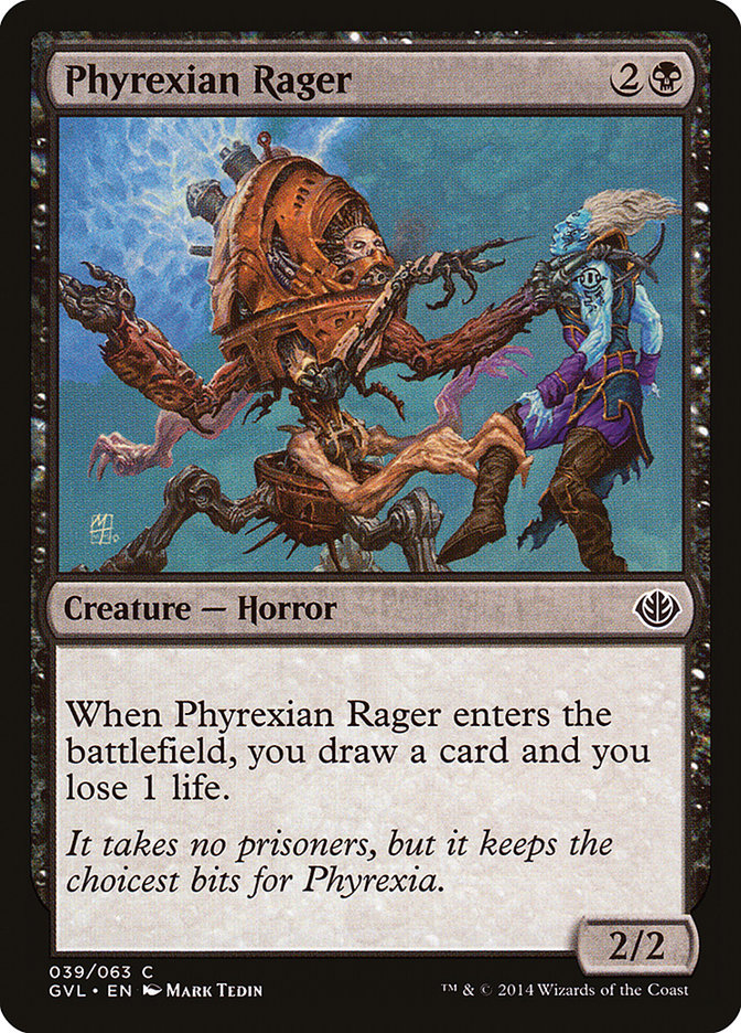 Phyrexian Rager (Garruk vs. Liliana) [Duel Decks Anthology] | Yard's Games Ltd