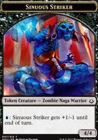 Sinuous Striker // Cat Double-Sided Token [Hour of Devastation Tokens] | Yard's Games Ltd