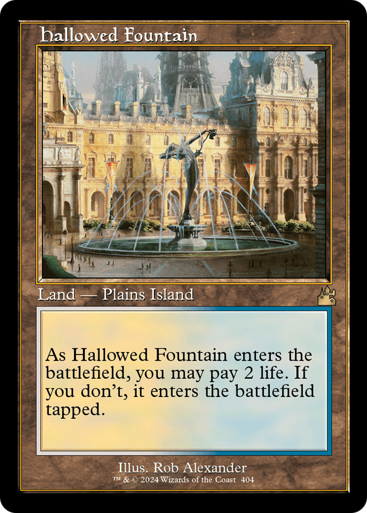 Hallowed Fountain (Retro) [Ravnica Remastered] | Yard's Games Ltd