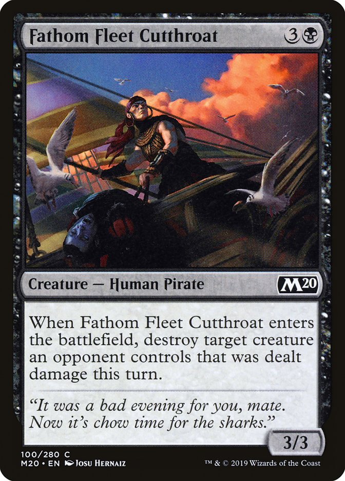 Fathom Fleet Cutthroat [Core Set 2020] | Yard's Games Ltd