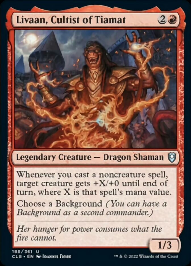 Livaan, Cultist of Tiamat [Commander Legends: Battle for Baldur's Gate] | Yard's Games Ltd