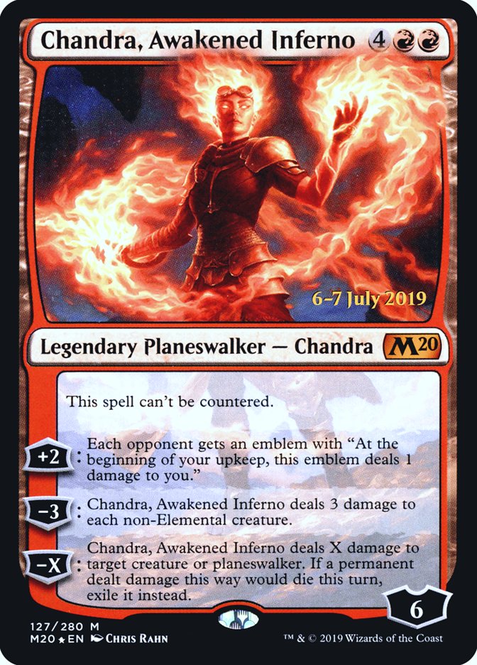 Chandra, Awakened Inferno [Core Set 2020 Prerelease Promos] | Yard's Games Ltd